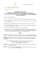 2023_017- AUTORISATION DE VOIRIE – DEMANDE D’OUVERTURE DE TRANCHEE ET D’ARRETE DE CIRCULATION POUR TRAVAUX BRANCHEMENT NEUF ZA