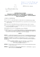 2023_064- AUTORISATION DE VOIRIE – DEMANDE D’OUVERTURE DE TRANCHEE ET D’ARRETE DE CIRCULATION POUR TRAVAUX BRANCHEMENT NEUF ZA