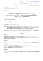 2023_118 – ARRETE DE VOIRIE PORTANT PERMISSION DE VOIRIE RUE DES FERRAGES – MR TONDUT
