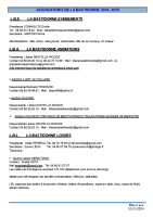 2024-2025 LISTE DES ASSOCIATIONS